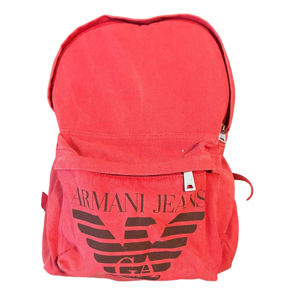 Backpack Armani Jeans Red in Cotton 